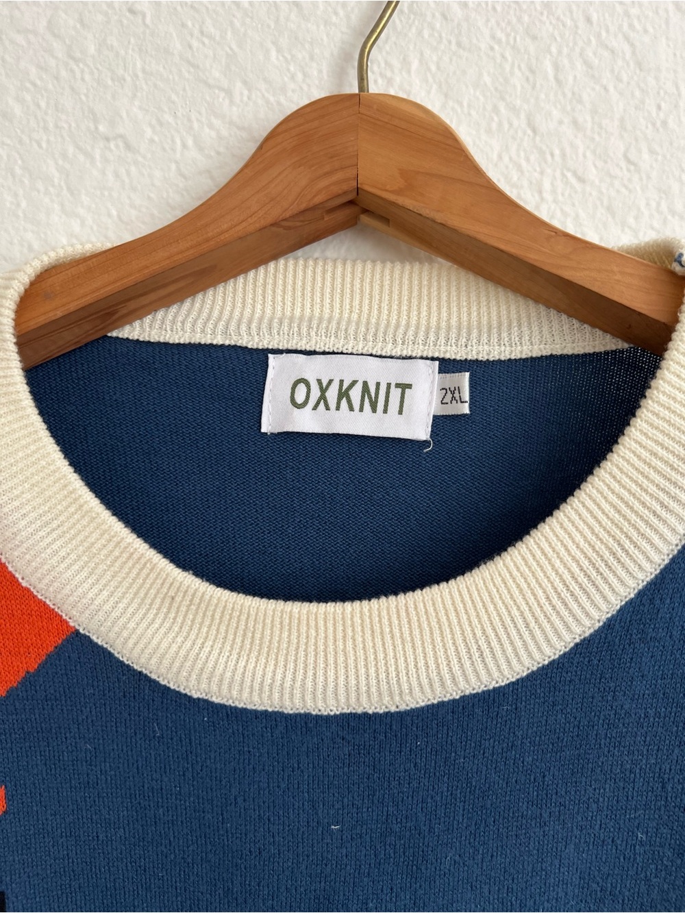 OXKNIT Blue Cat & Balloon Knit Top - Picture 4 of 5